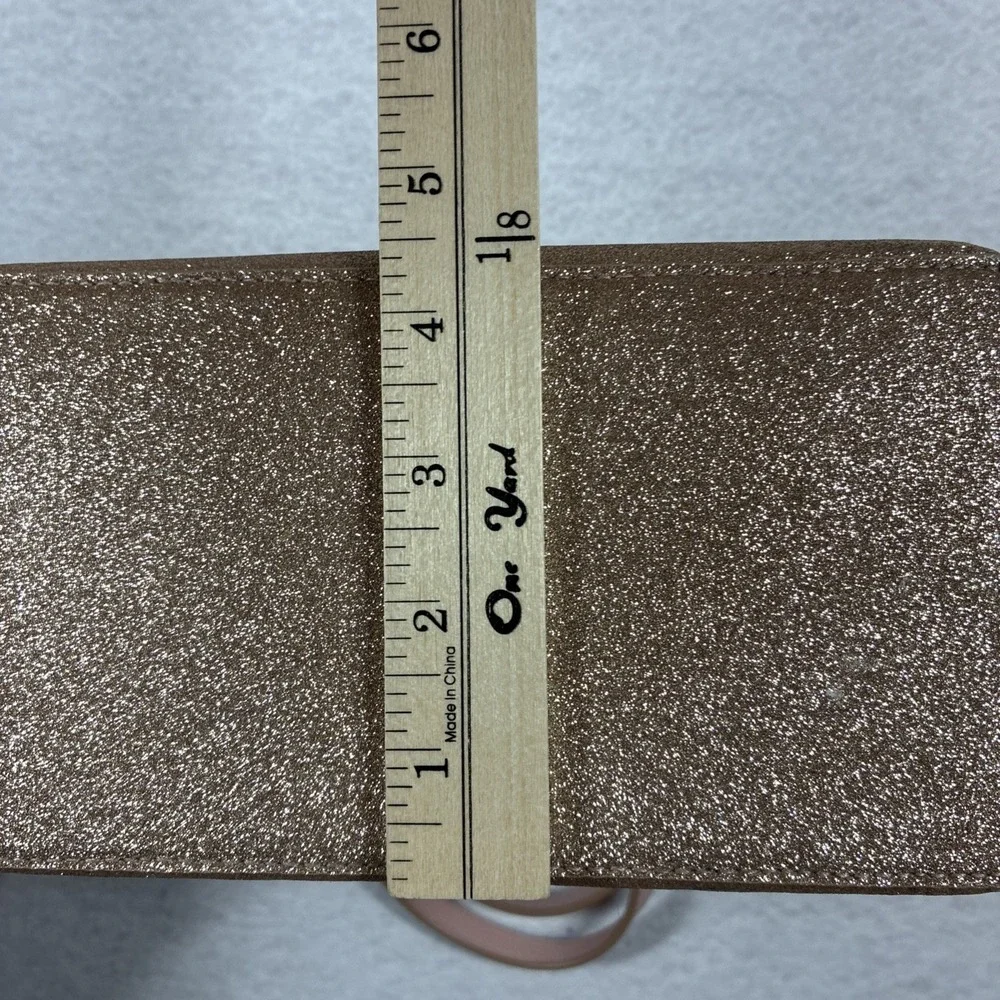 Kate Spade Joeley Satchel Tote Pink Rose Gold Glitter Shoulder Crossbody Strap